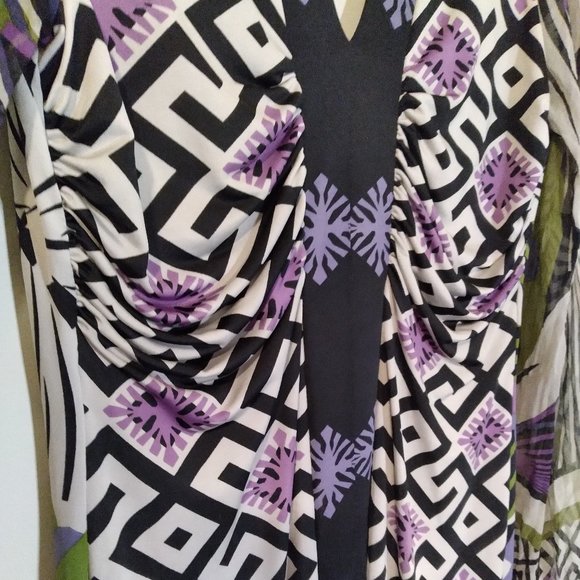 Gorgeous ANALILI Dress, High end Boutique Dress with bold colourful print - Picture 13 of 14